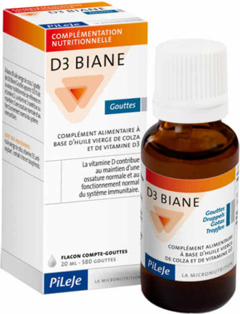 Вітаміни Pileje D3 Biane Drops 15 мл (3401528537417) - зображення 1