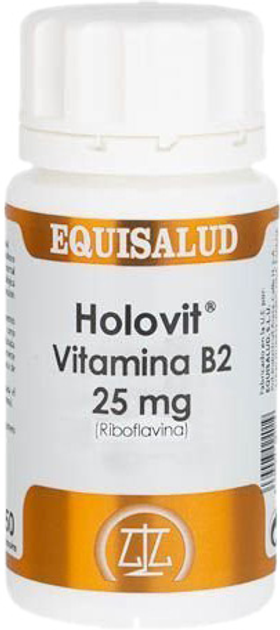 Вітаміни Equisalud Holovit Vitamina B2 25 мг 50 капсул (8436003024026) - зображення 1