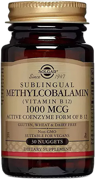 Вітаміни Solgar Vitamina B12 1000 mcg 30 капсул (33984003873) - зображення 1