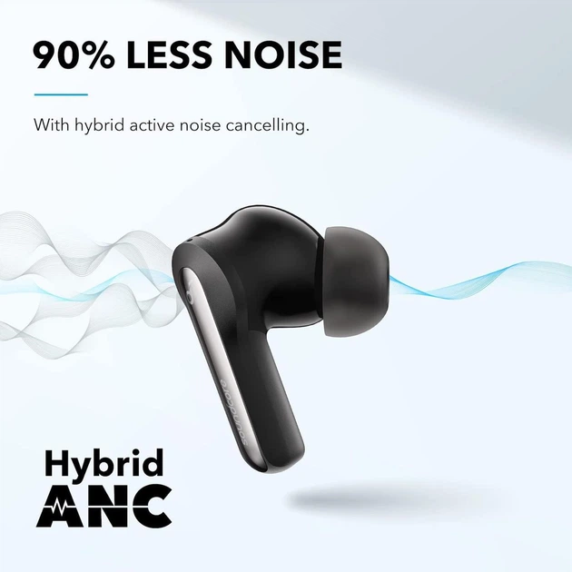 Бездротові навушники Soundcore Anker Life P3i з активним шумозаглушенням, Black - Фото 2 Бездротові навушники Soundcore Anker Life P3i з активним шумозаглушенням, Black - зображення 2