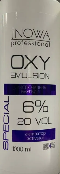 Окислительная эмульсия jNOWA Professional OXY 6% 20 vol 1000 мл - изображение 2