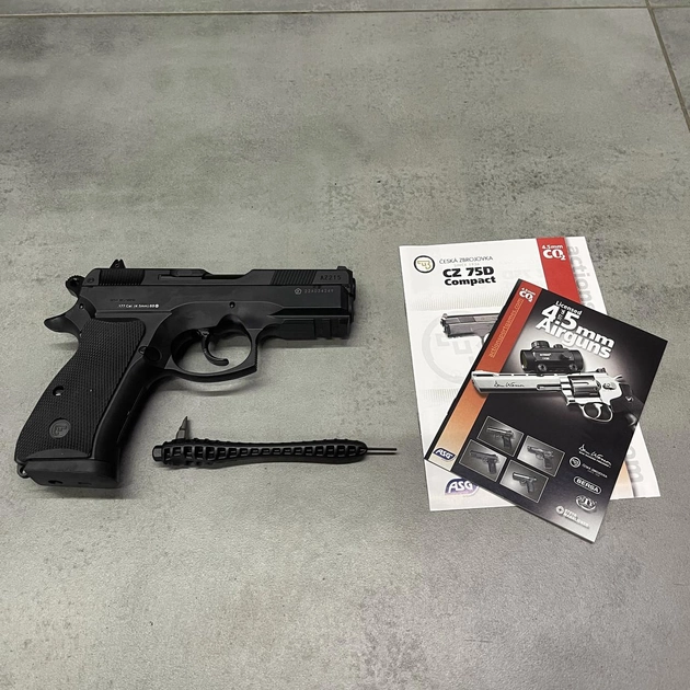 Пістолет пневматичний ASG CZ 75D Compact кал. 4.5 мм (кульки BB) - зображення 2