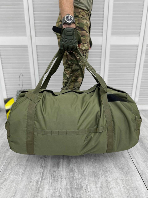 Тактический армейский рюкзак сумка баул водонепроницаемый , 100 литров, Мультикам - изображение 2