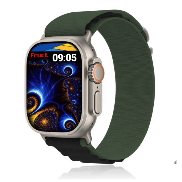 Нейлоновий ремінець Fruct Alpine Loop for Apple Watch 42/44/45/46/49 mm Green Black - Фото 1 Нейлоновий ремінець Fruct Alpine Loop for Apple Watch 42/44/45/46/49 mm Green Black - зображення 1