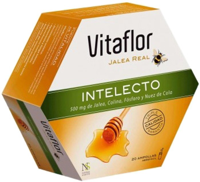 Suplement diety Vitaflor Intellect Mleczko pszczele 20 Ampułek (3175681097988) - obraz 1