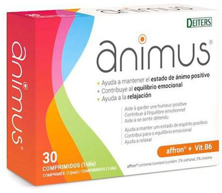 Suplement diety Deiters Animus 30 tabletek (8430022001501) - obraz 1