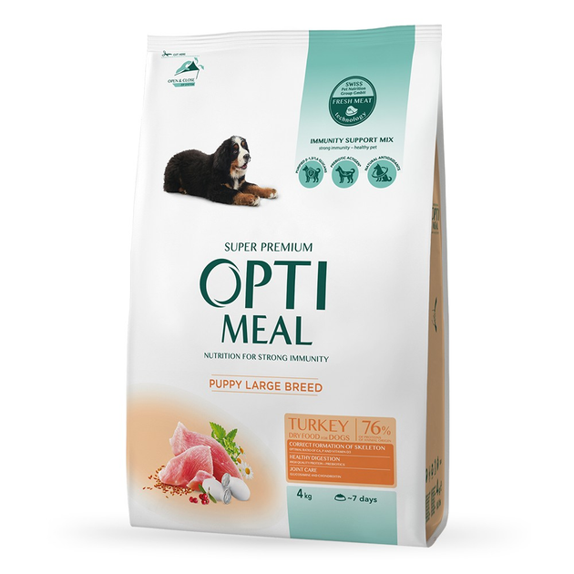 Сухий корм для цуценят великих порід Optimeal Puppy Large Breed з ...