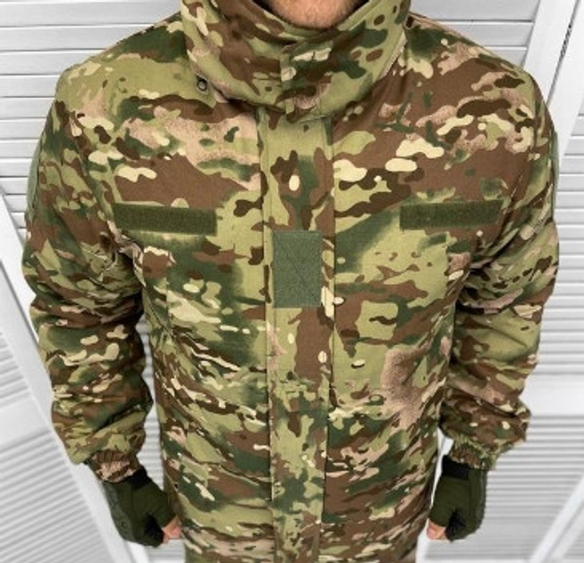 Тактична чоловіча зимова куртка Бушлат Камуфляж піксель 3XL (Kali) - зображення 2