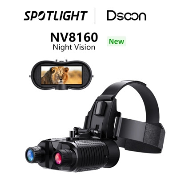 Прибор ночного видения с креплением на голову Dsoon NV8160 бинокуляр кронштейн FMA L4G24 на шлем каску с ик подсветкой встроенный 2.7" HD TFT экран (Kali) - изображение 2