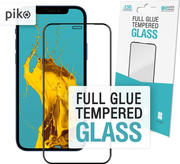 Защитное стекло Piko Full Glue для Apple iPhone 12 Pro Max Black (1283126506475) - изображение 1