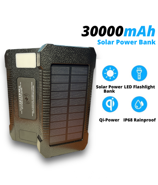 УМБ із сонячною панеллю VHG DN36 30000 mAh Wireless Solar Power Charger, Black - Фото 1 УМБ із сонячною панеллю VHG DN36 30000 mAh Wireless Solar Power Charger, Black - изображение 1