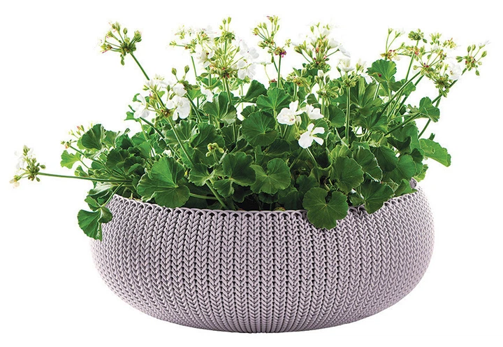 Горшок для растений Keter Cozies L Сиреневый (7290106929654) - Фото 4 Горшок для растений Keter Cozies L Сиреневый (7290106929654) - изображение 4