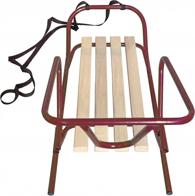Санки зимние Snower "Зимко" 83 х 40 х 42 см Бордовые (4820211101435_1) - Фото 3 Санки зимние Snower "Зимко" 83 х 40 х 42 см Бордовые (4820211101435_1) - изображение 3