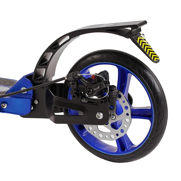 Двухколесный детский самокат для мальчиков с амортизаторами Best Scooter Factor Синий - изображение 5