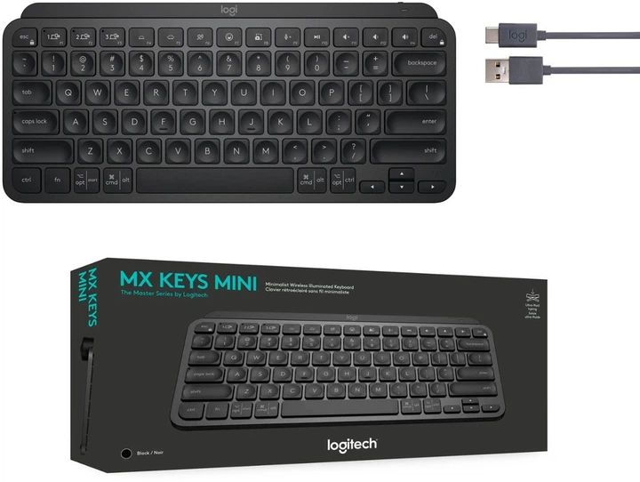 Клавиатура Logitech MX Keys Mini TKL Wireless Bluetooth Scissor