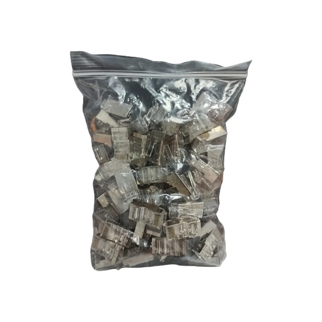 Конектор RJ45 cat.5e FTP 8P8C * 100 GEAR (GC-FTPC5E8P8CRJ45-100) - Фото 2 Конектор RJ45 cat.5e FTP 8P8C * 100 GEAR (GC-FTPC5E8P8CRJ45-100) - изображение 2