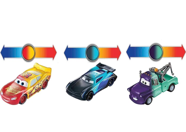 Набор 3 шт Машинки Тачки меняют цвет Disney Pixar Cars Color