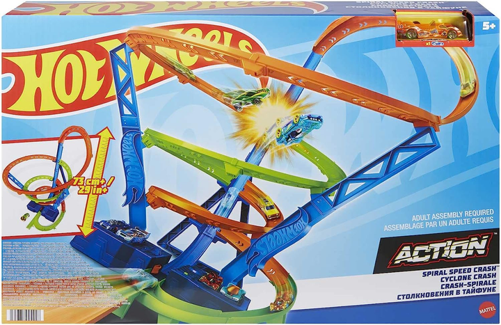 ミニカー Hot Wheels Spiral Speed Crash Hot Wheels® Action Spiral Speed Crash™ - Toy Shop