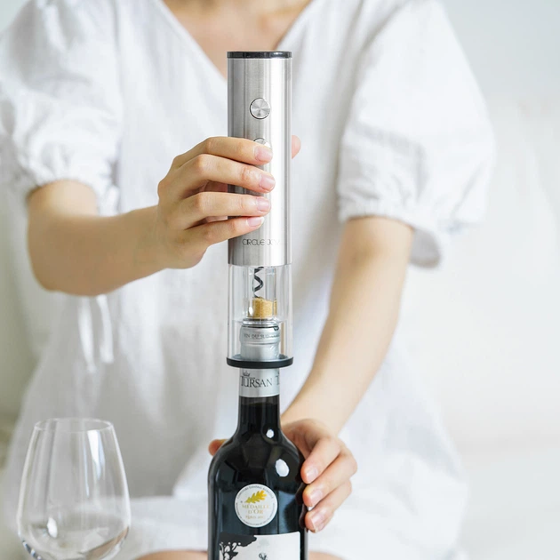 Набор для вина Circle Joy Electric Wine Opener (Штопор, Нож, Пробка, Гейзер) - Фото 4 Набор для вина Circle Joy Electric Wine Opener (Штопор, Нож, Пробка, Гейзер) - изображение 4