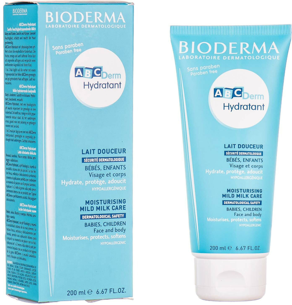 Зволожуюче молочко для дітей Bioderma ABCDerm Hydratant Lait Nutri-Protecteur 200 мл (3401360081451) - зображення 1