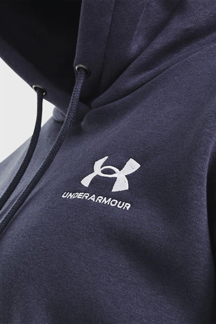 Женское темно-серое худи Essential Fleece Hoodie Under Armour L 1373033-558 - изображение 4