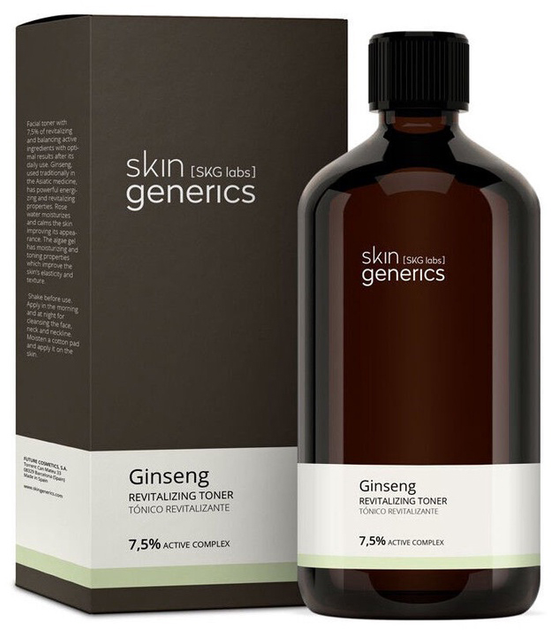 Tonik do twarzy Skin Generics Ginseng Revitalizing Toner 7.5% Active Complex 250 ml (8436559341493) - obraz 1