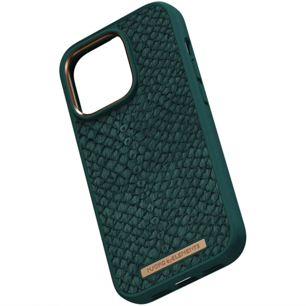 Чехол накладка Njord Salmon Leather MagSafe Case Green для iPhone 14 Pro Max (NA44SL02) - Фото 6 Чехол накладка Njord Salmon Leather MagSafe Case Green для iPhone 14 Pro Max (NA44SL02) - изображение 6