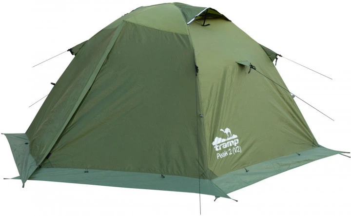 Двомісна Палатка Tramp Peak 2 v2 TRT-025-green 290х220х120 см - Фото 3 Двомісна Палатка Tramp Peak 2 v2 TRT-025-green 290х220х120 см - зображення 3