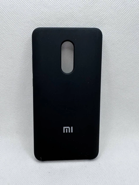 Чехол Silicone Cover для Xiaomi Redmi Note 4x Черный - Фото 1 Чехол Silicone Cover для Xiaomi Redmi Note 4x Черный - изображение 1