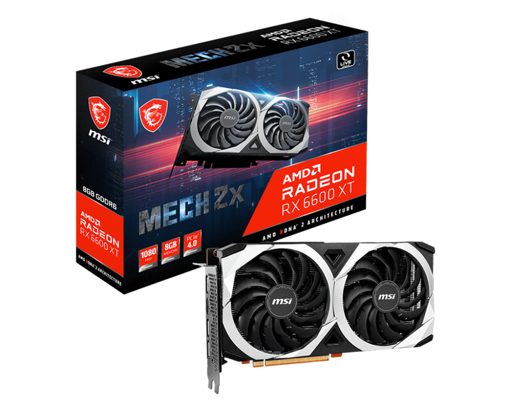 Відеокарта MSI Radeon RX 6600 XT MECH 2X 8G OC Б/В - зображення 3