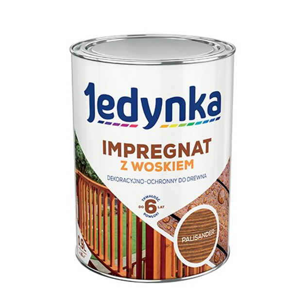Антисептик для дерева 3 в 1 Jedynka Impregnat махагон 0.9л - зображення 1