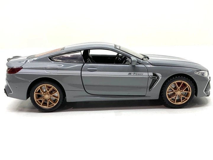Машинка металева Авто Експерт BMW M8 1:32 відчиняються двері та багажник Сіра (LF-04412) - зображення 2