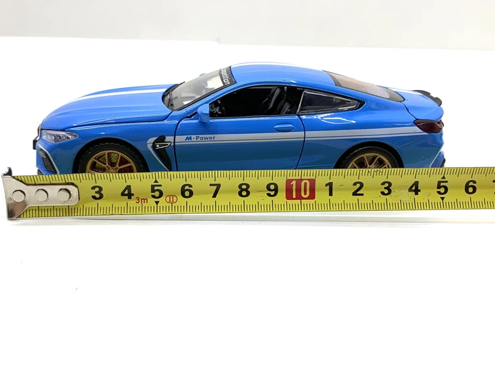 Машинка металлическая Авто Эксперт BMW M8 1:32 открываются двери и багажник Синяя (LF-04412) - изображение 10