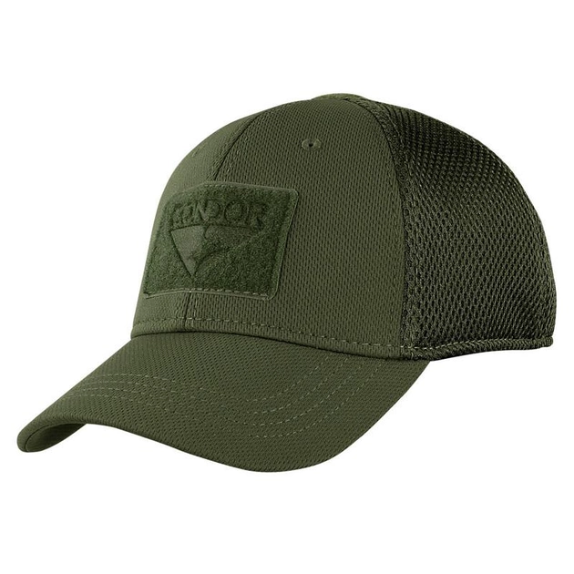 Тактическая кепка бейсболка Condor FLEX TACTICAL MESH CAP 161140 Small, Олива (Olive) - изображение 1