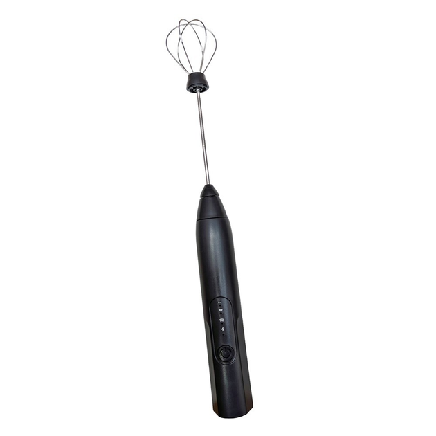 Ручний міксер капучинатор Milk Frother 2 в 1 портативний чорний акумуляторний від USB - зображення 2