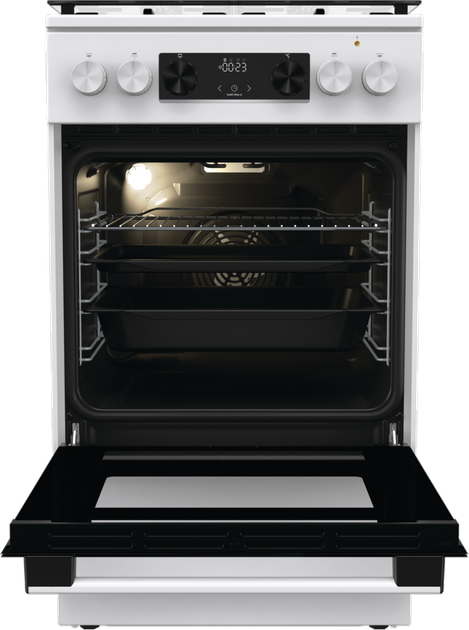 Kuchenka gazowa z piekarnikiem elektrycznym Gorenje GK5C41WH (3838782621185) - obraz 3