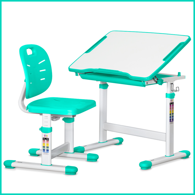 Комплект Evo-kids Evo-06 Ergo Green (стол + стул) (Evo-06 Ergo Z) - изображение 2