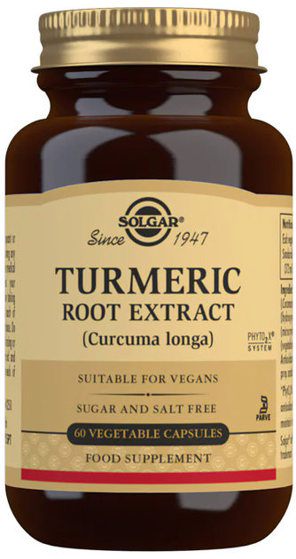 Suplement diety Solgar Curcuma Root 60 kapsułek (33984041615) - obraz 1