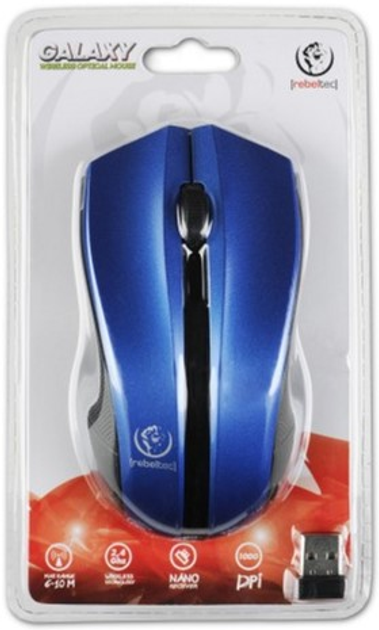 Mysz Rebeltec Galaxy Wireless Niebieski/Srebny (RBLMYS00034) - obraz 3