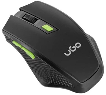 Mysz UGo MY-04 Wireless Czarny-zielony (UMY-1077) - Zdjęcie 3 Mysz UGo MY-04 Wireless Czarny-zielony (UMY-1077) - obraz 3