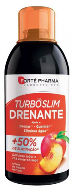 Suplement diety Forte Pharma Laboratoires Turboslim Drainage Peach Flavour 500 ml (8470001712912) - obraz 1