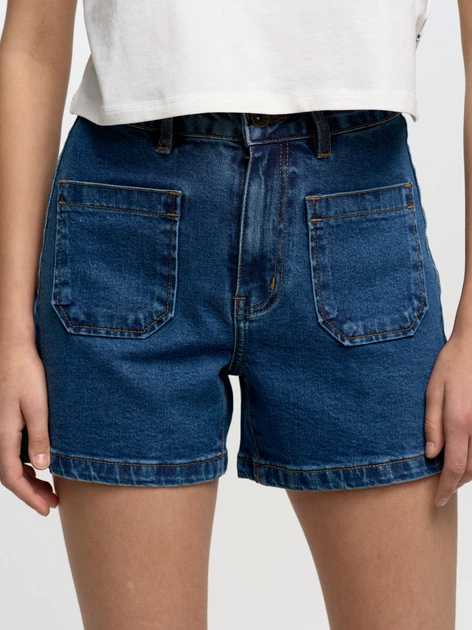 Spodenki damskie jeansowe Big Star Noriko-364 W28 Niebieskie (5900714640248) - obraz 1