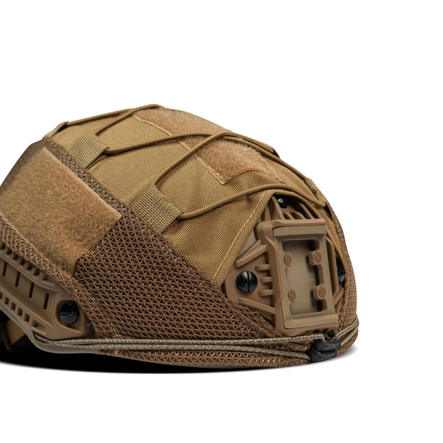 Маскировочный кавер (чехол) на шлем каску Cordura 500D Койот - изображение 1