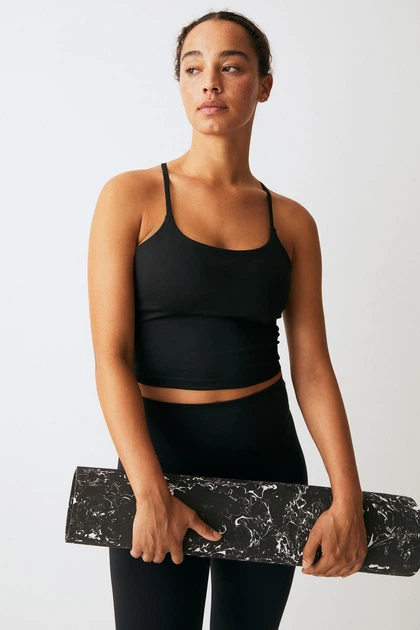 Спортивный топ H&M S черный 31081131730 - изображение 2