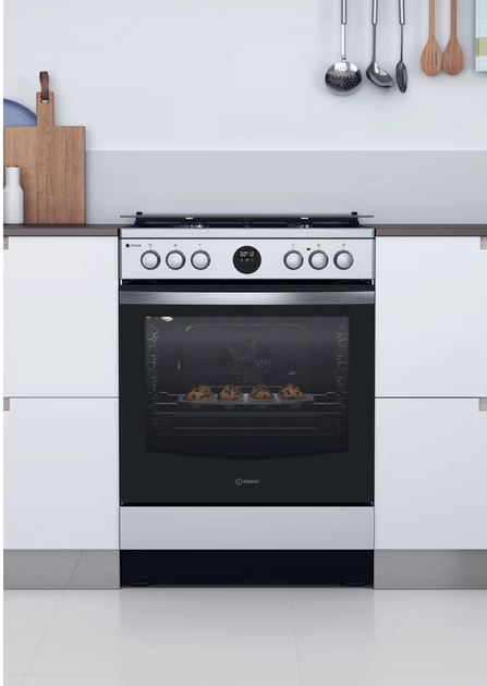 Kuchenka gazowa z piekarnikiem elektrycznym Indesit (IS67G8CHX/E) - obraz 8
