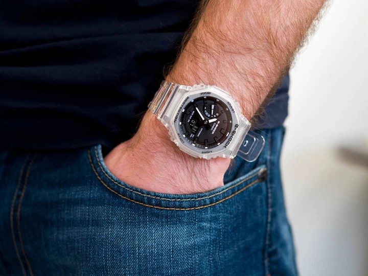 G-SHOCK GA-2100SKE カシオーク仕様 Купить часы GA-2100SKE-7AER SKE Skeleton G-Shock | Casio