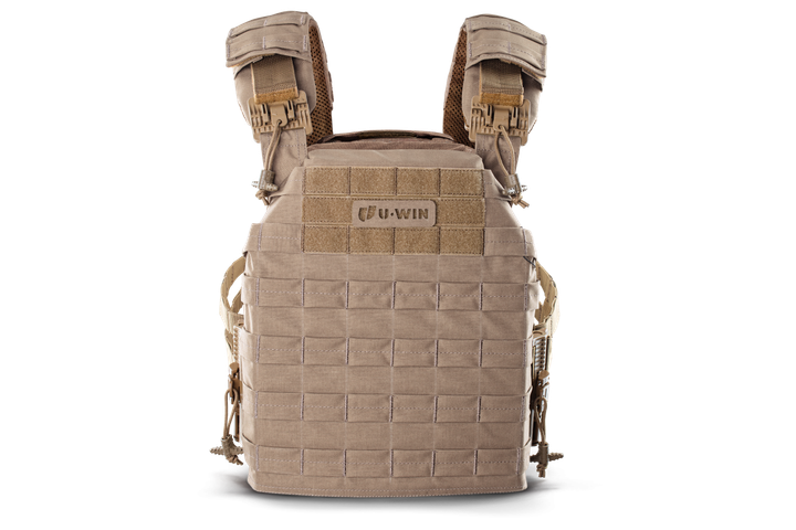 Плитоноска / тактичний жилет Plate Carrier U-WIN PRO зі швидким скиданням 260х330 зі скелетними камербандами 1000 Тан - зображення 2