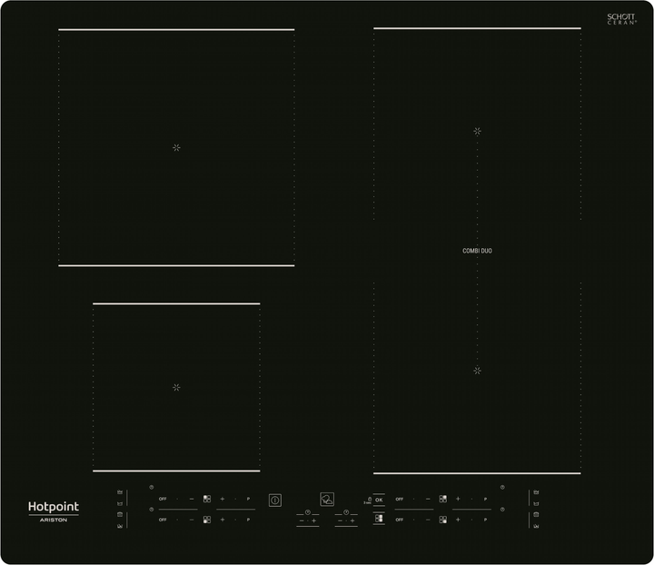 Płyta indukcyjna Hotpoint Ariston HB 4860B NE (8050147577035) - obraz 1