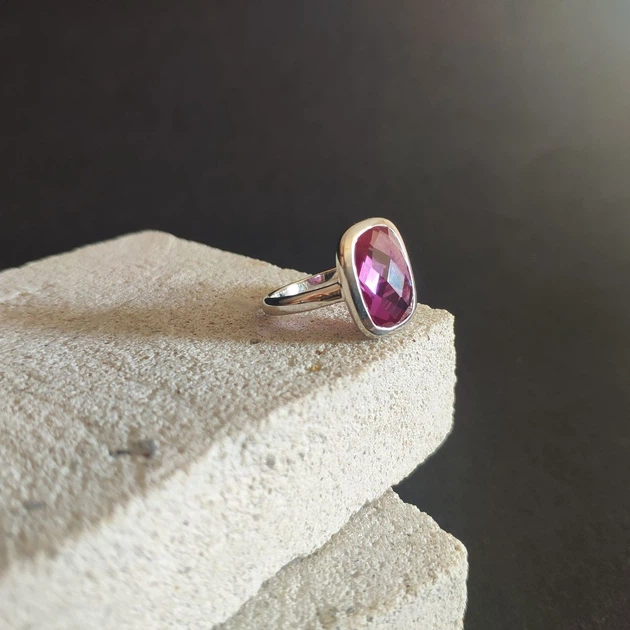 Серебряное кольцо с александритом 8.425ct, вес изделия 4,53 гр (2144908) - изображение 7