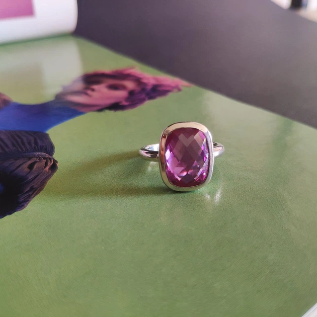 Серебряное кольцо с александритом 8.425ct, вес изделия 4,53 гр (2144908) - изображение 8